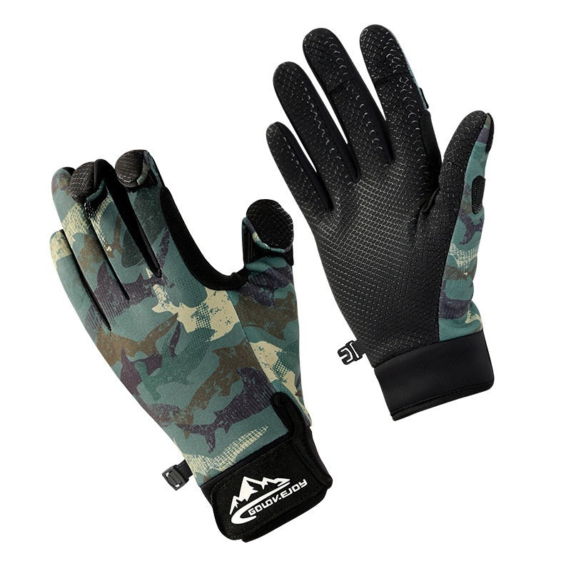 Fishing Gloves – Exposed Fingertips, Waterproof, Non-Slip & Touchscreen Compatible