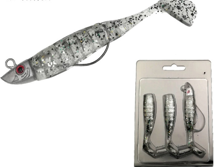 Soft Plastic Fishing Baits with Lead Head – Realistic Swimming Action
