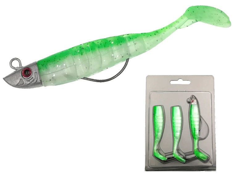 Soft Plastic Fishing Baits with Lead Head – Realistic Swimming Action