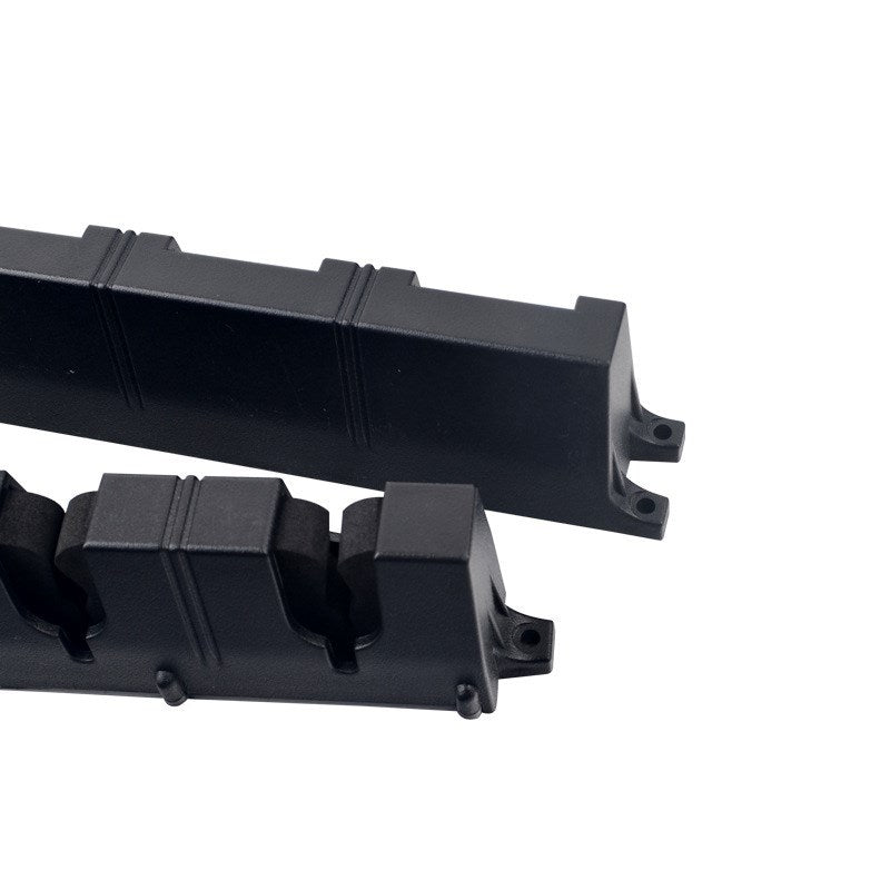 Fishing Rod Holder Rack – Wall Mount Display Stand for 6 Rods (ABS + EVA, Black)