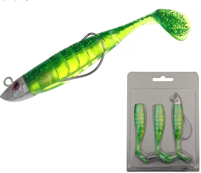 Soft Plastic Fishing Baits with Lead Head – Realistic Swimming Action