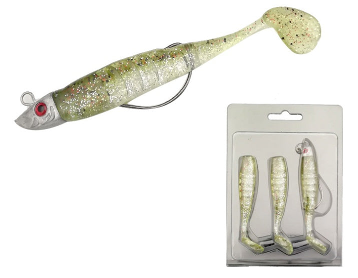 Soft Plastic Fishing Baits with Lead Head – Realistic Swimming Action