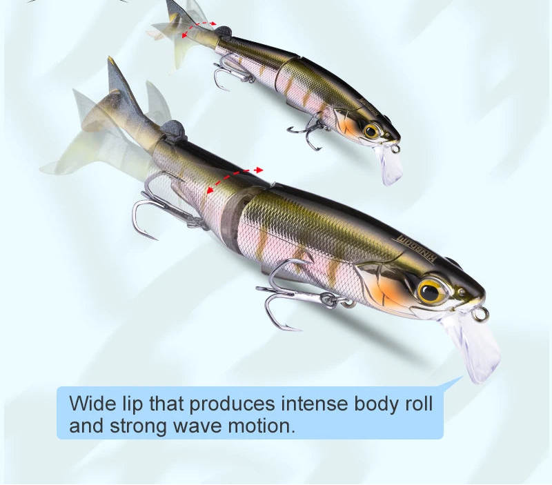 Multi Jointed Minnow Soft T-tail Lure