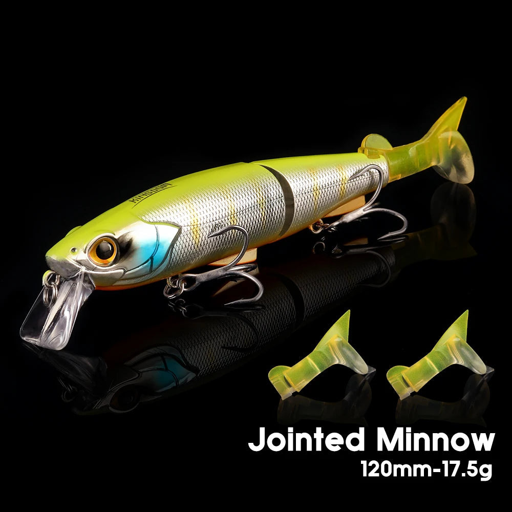 Multi Jointed Minnow Soft T-tail Lure
