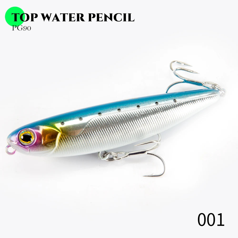 Floating Topwater Pencil Fishing Lure -100mm 17.1g Saltwater For Bass Tackle
