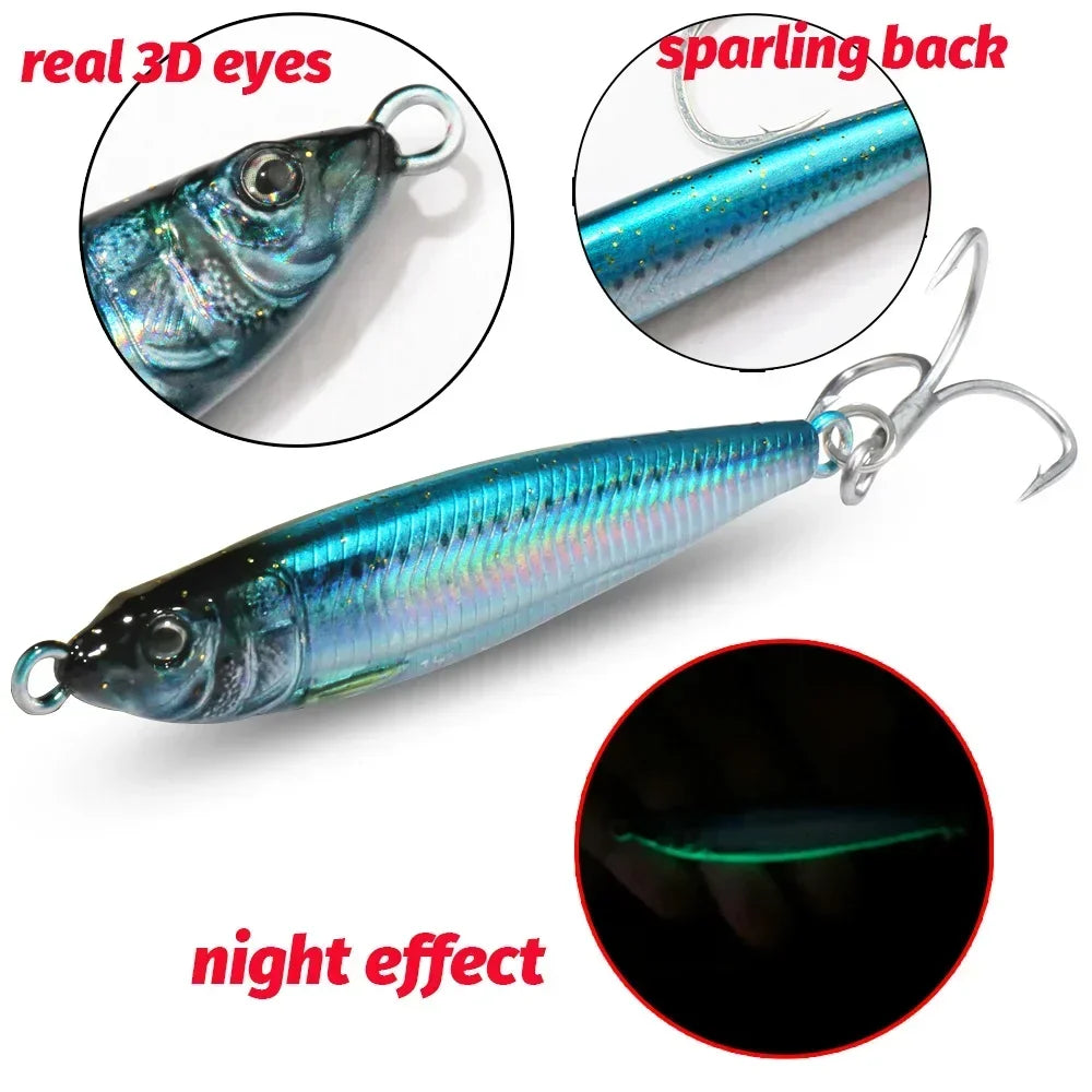 Life like Metal Jig Bait Spinner lure