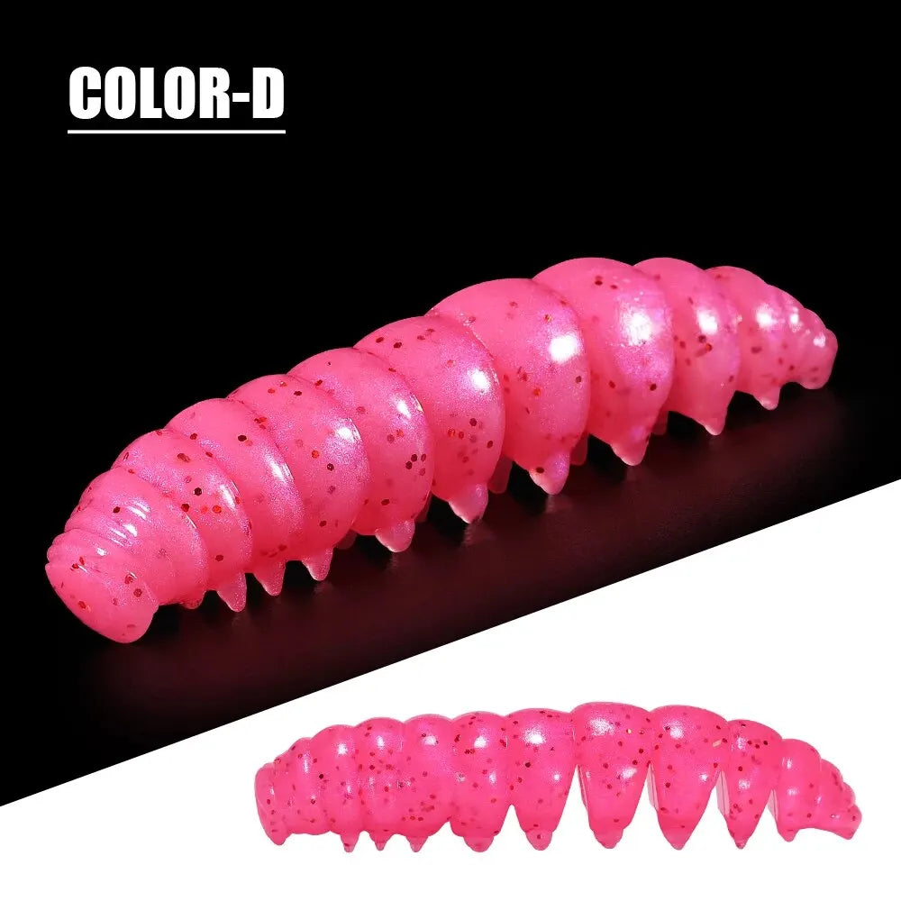 Segmented Floating Soft Worm Bait | 55mm & 80mm | 10 Colors | Saltwater & Freshwater
