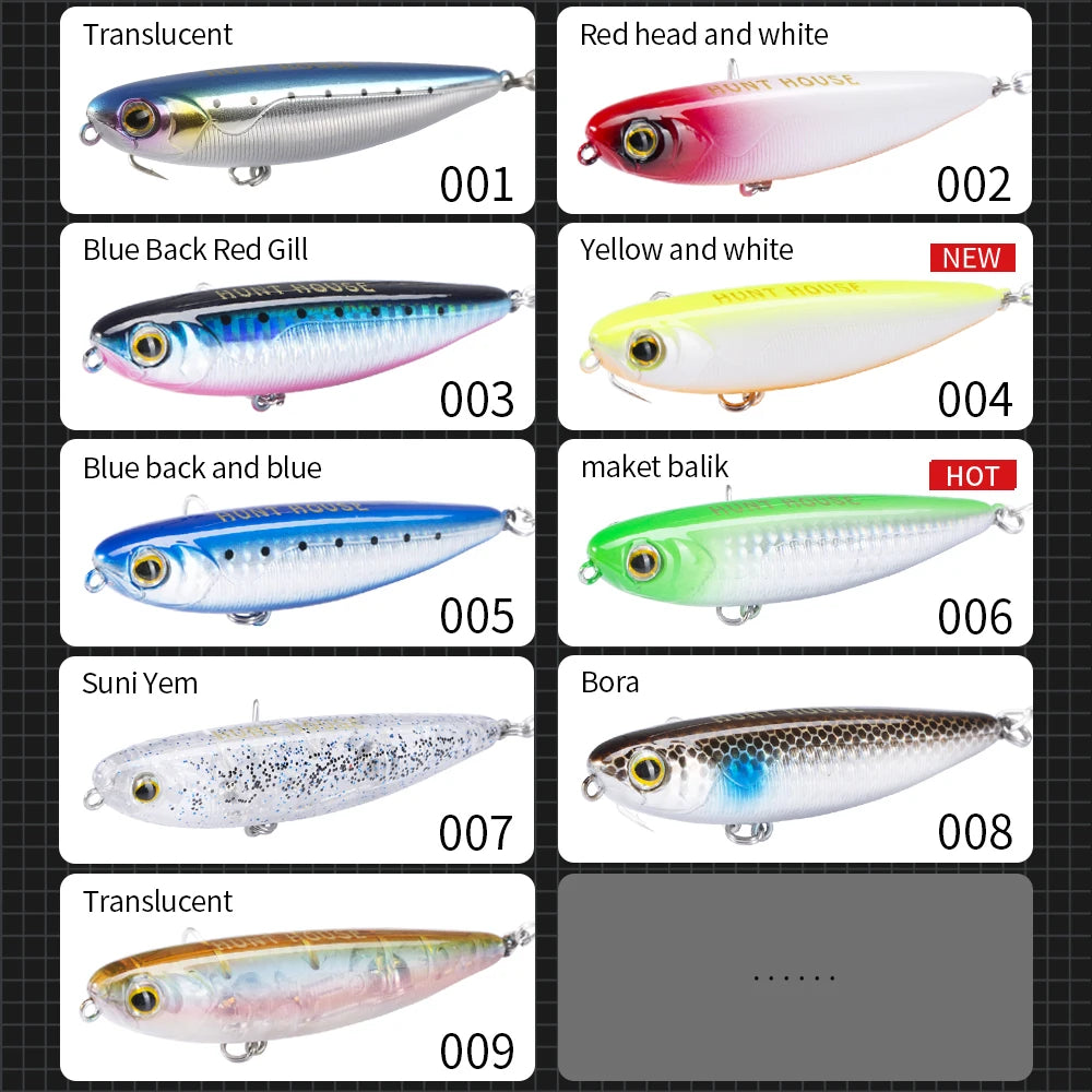 Floating Topwater Pencil Fishing Lure -100mm 17.1g Saltwater For Bass Tackle