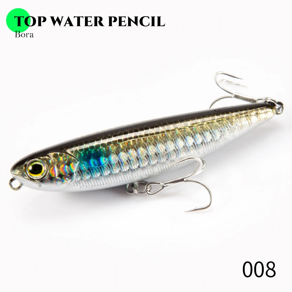 Floating Topwater Pencil Fishing Lure -100mm 17.1g Saltwater For Bass Tackle