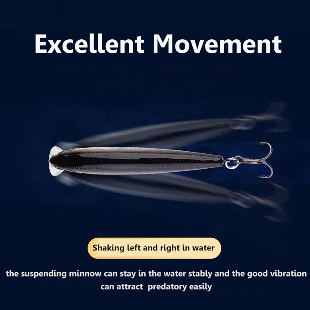 Suspending Minnow Jerkbait Crank