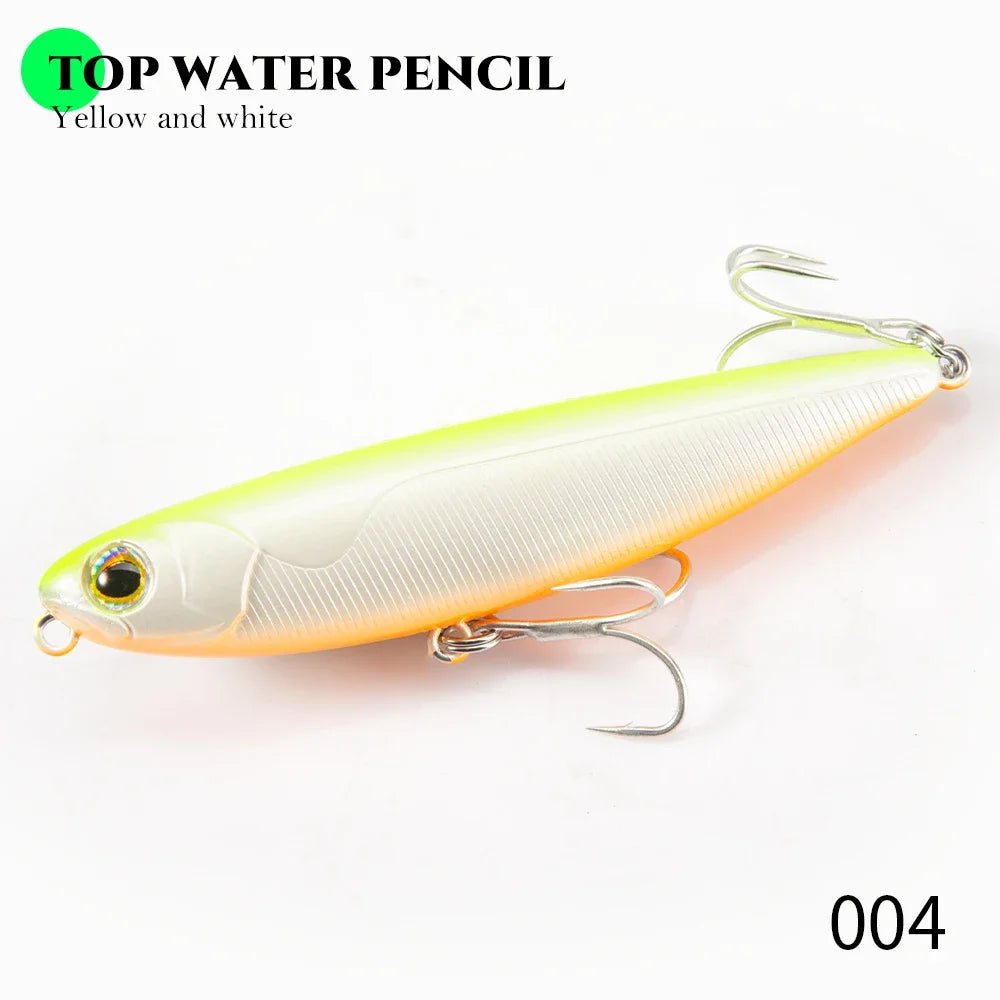 Floating Topwater Pencil Fishing Lure -100mm 17.1g Saltwater For Bass Tackle