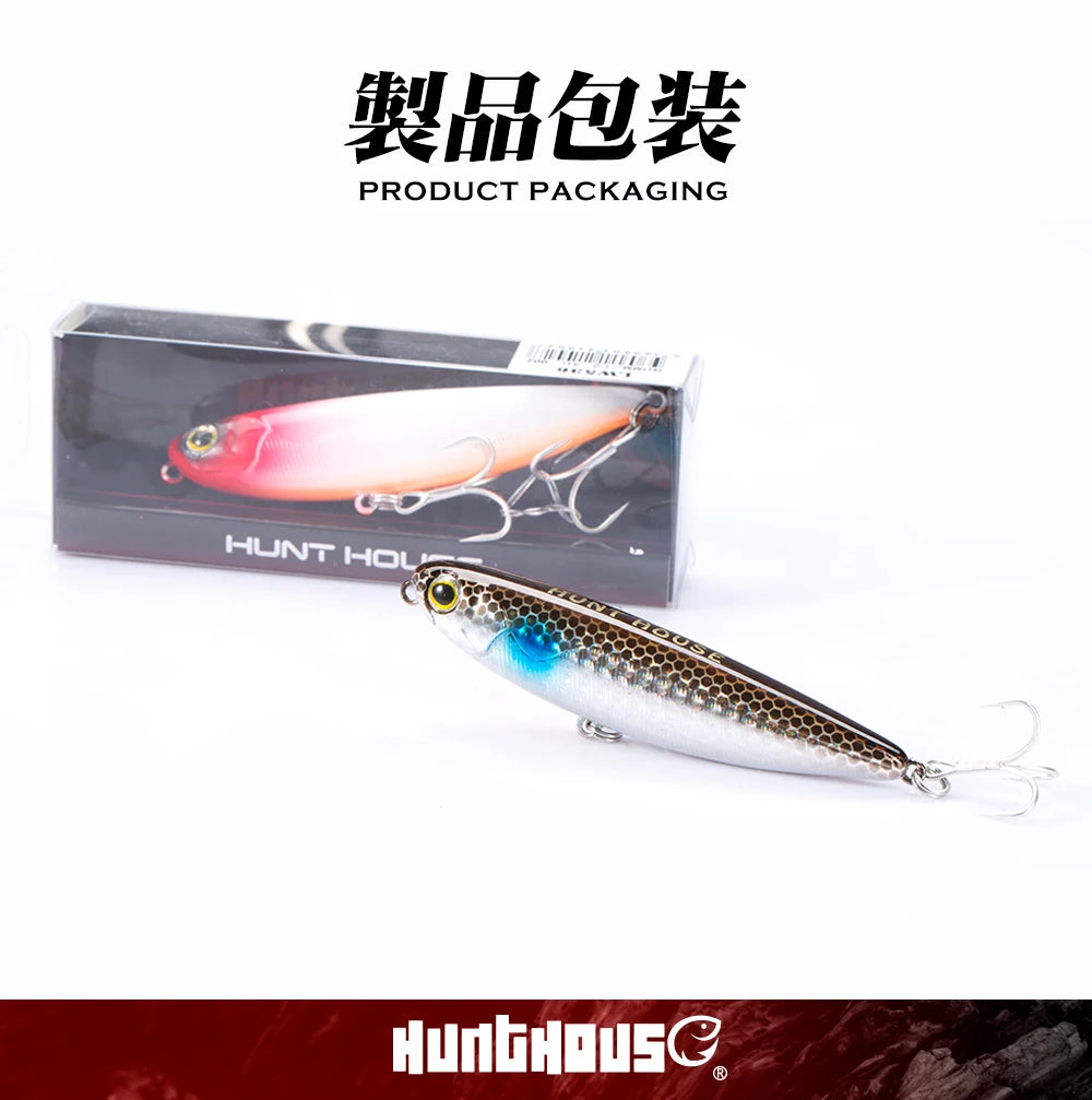 Floating Topwater Pencil Fishing Lure -100mm 17.1g Saltwater For Bass Tackle