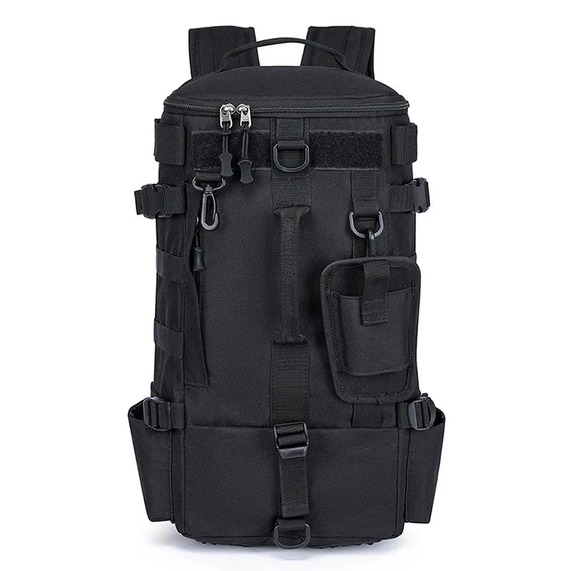 Tactical Fishing Backpack – Waterproof Tackle Bag with Rod Holders and Molle System for Outdoor Adventures