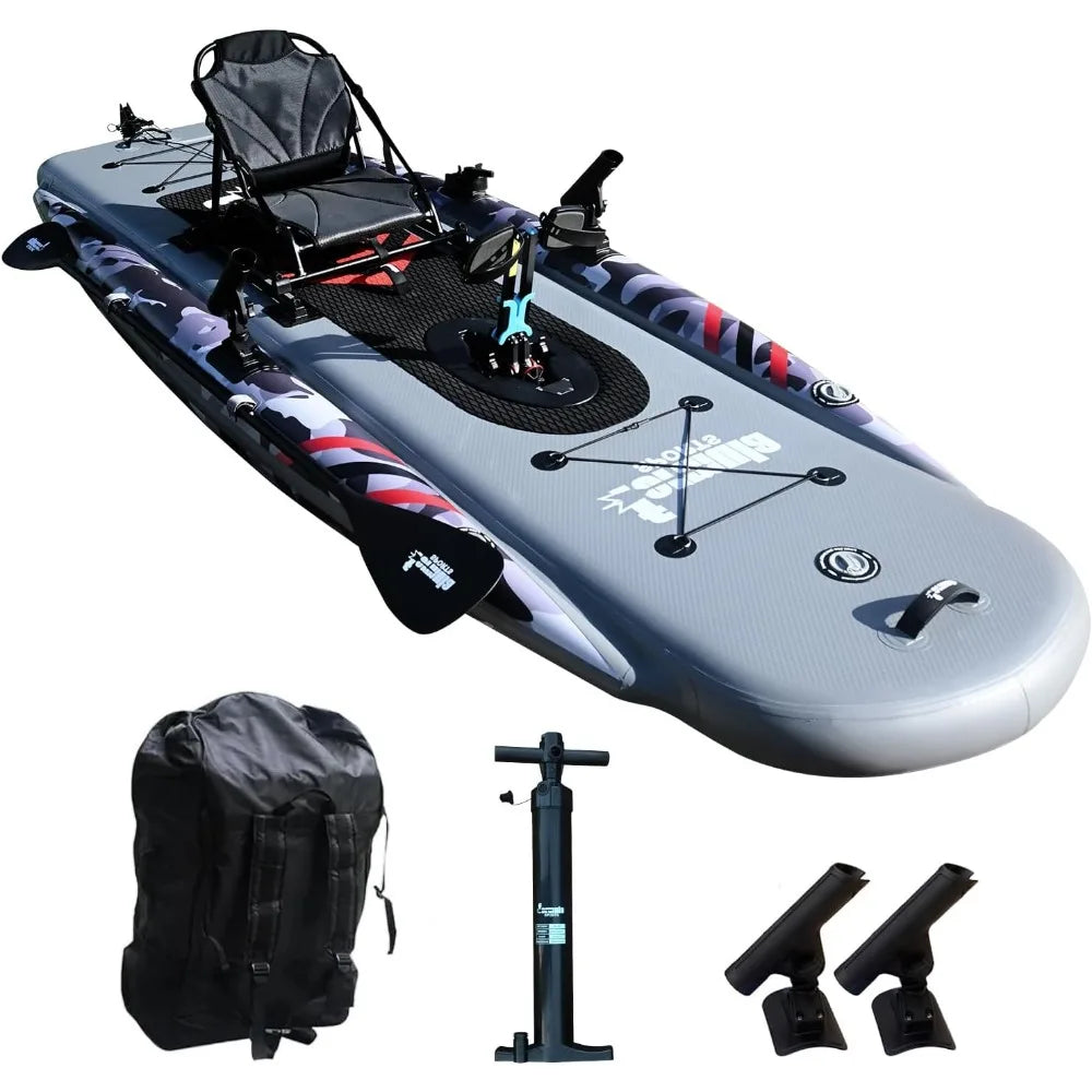 Inflatable Fishing Kayak for Adults – Pedal Drive with Movable Seat & Accessories