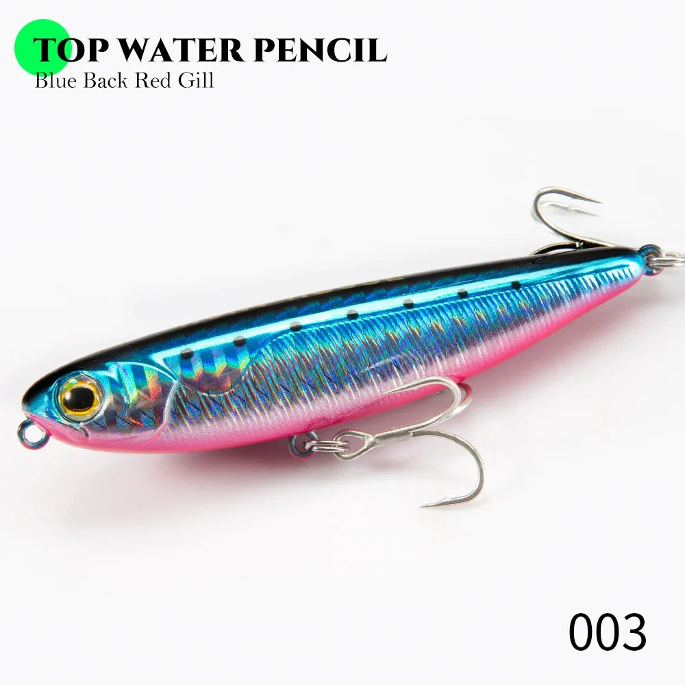 Floating Topwater Pencil Fishing Lure -100mm 17.1g Saltwater For Bass Tackle