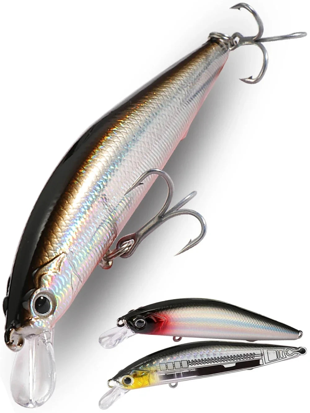 Suspending Minnow Jerkbait Crank
