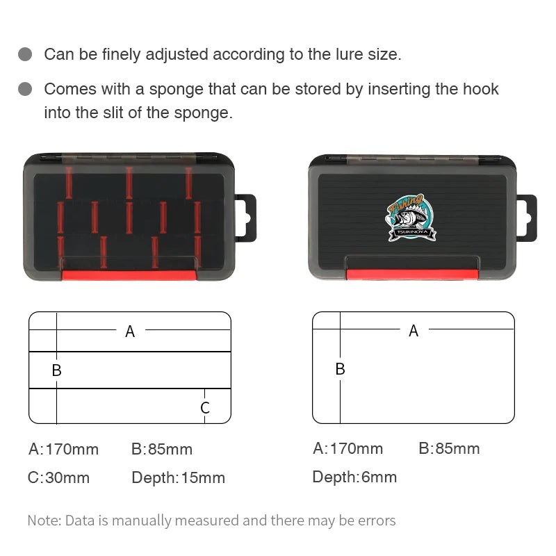 Double Layer Soft Lure and Hooks Box RX17 – Double-Sided Hard Bait Storage Case