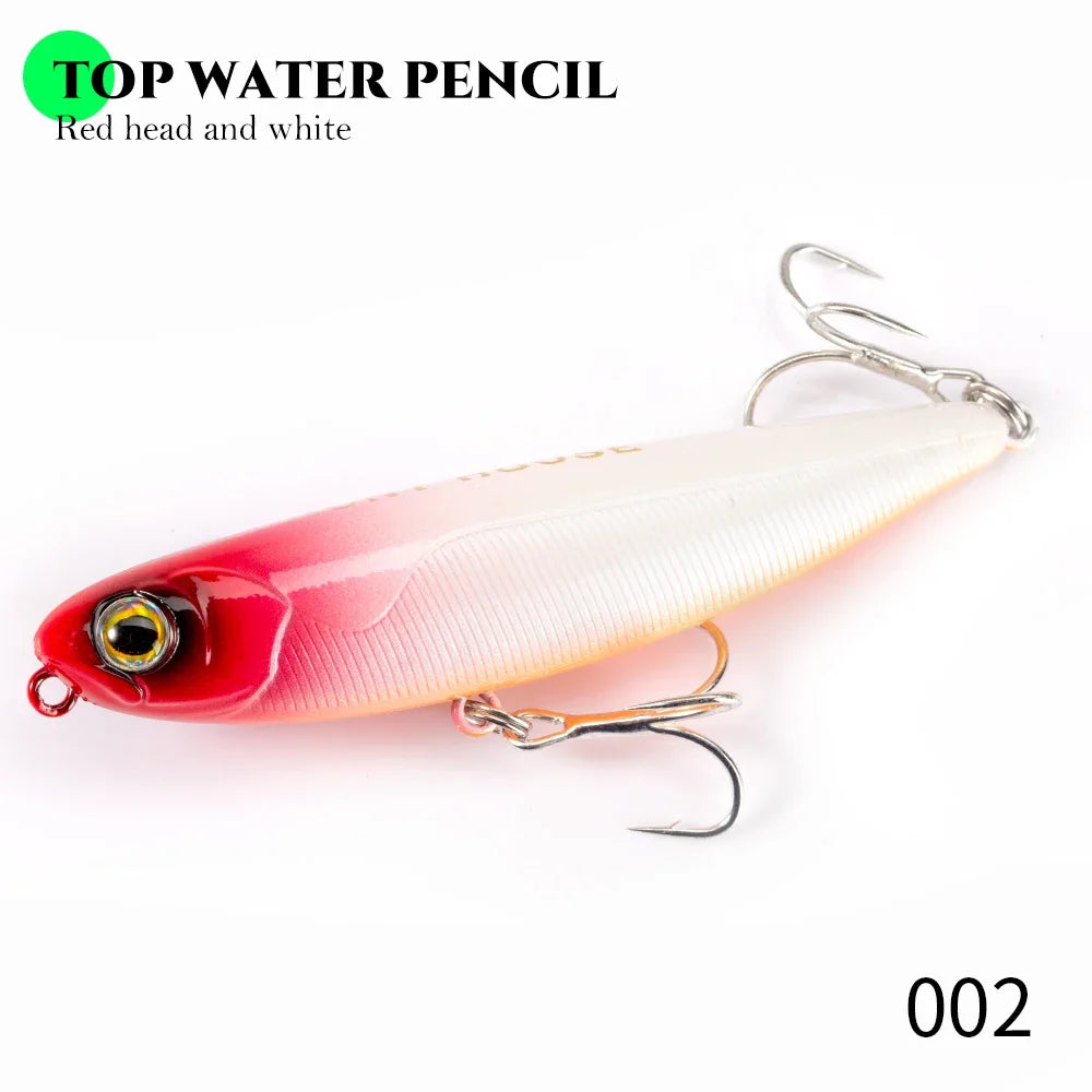 Floating Topwater Pencil Fishing Lure -100mm 17.1g Saltwater For Bass Tackle