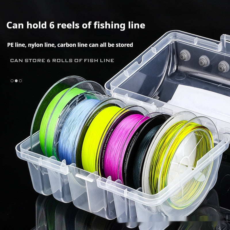 Multifunctional Fishing Line Storage Box – Tangle-Free Organizer for Up to 6 Lines