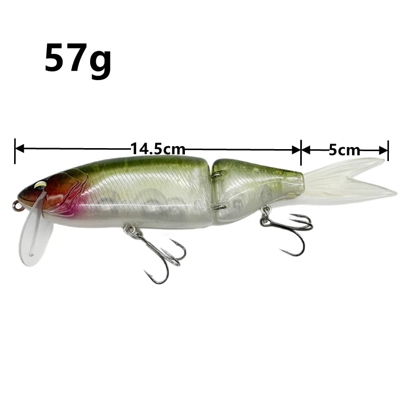2 Section jerk bait lure