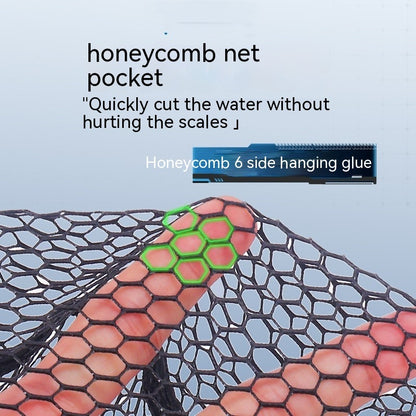 Collapsible Floating Telescopic Fishing Net – Rubber Coated, Lightweight