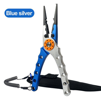 7.8" Aluminum Alloy Fishing Pliers – Multi-Function Line Cutter & Split Ring Tool