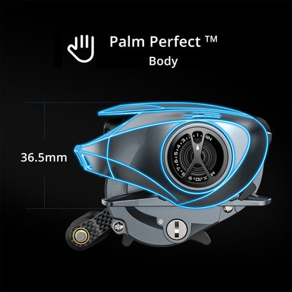 Premium Ultra-Light Baitcasting Reel 8.4:1 Gear Ratio – Carbon Fiber, Magnesium Frame, 11+1 Bearings, 6kg Drag