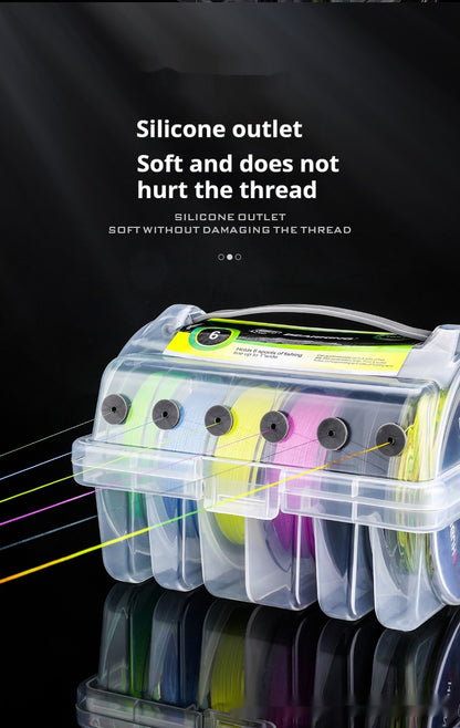 Multifunctional Fishing Line Storage Box – Tangle-Free Organizer for Up to 6 Lines