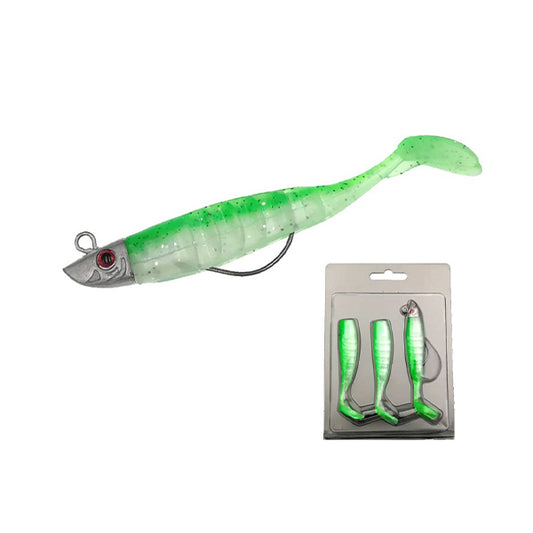 Soft Plastic Fishing Baits with Lead Head – Realistic Swimming Action