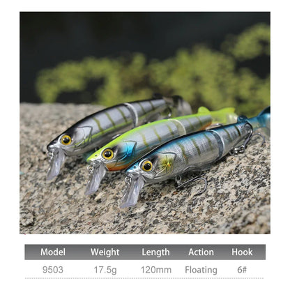 Multi Jointed Minnow Soft T-tail Lure