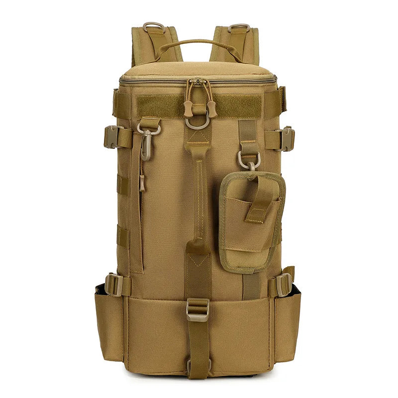 Tactical Fishing Backpack – Waterproof Tackle Bag with Rod Holders and Molle System for Outdoor Adventures