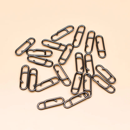 Stainless Steel Oval Split Rings Snap- 60 pcs