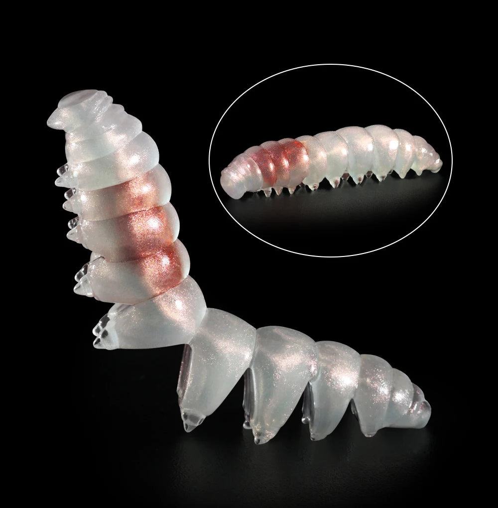 Segmented Floating Soft Worm Bait | 55mm & 80mm | 10 Colors | Saltwater & Freshwater