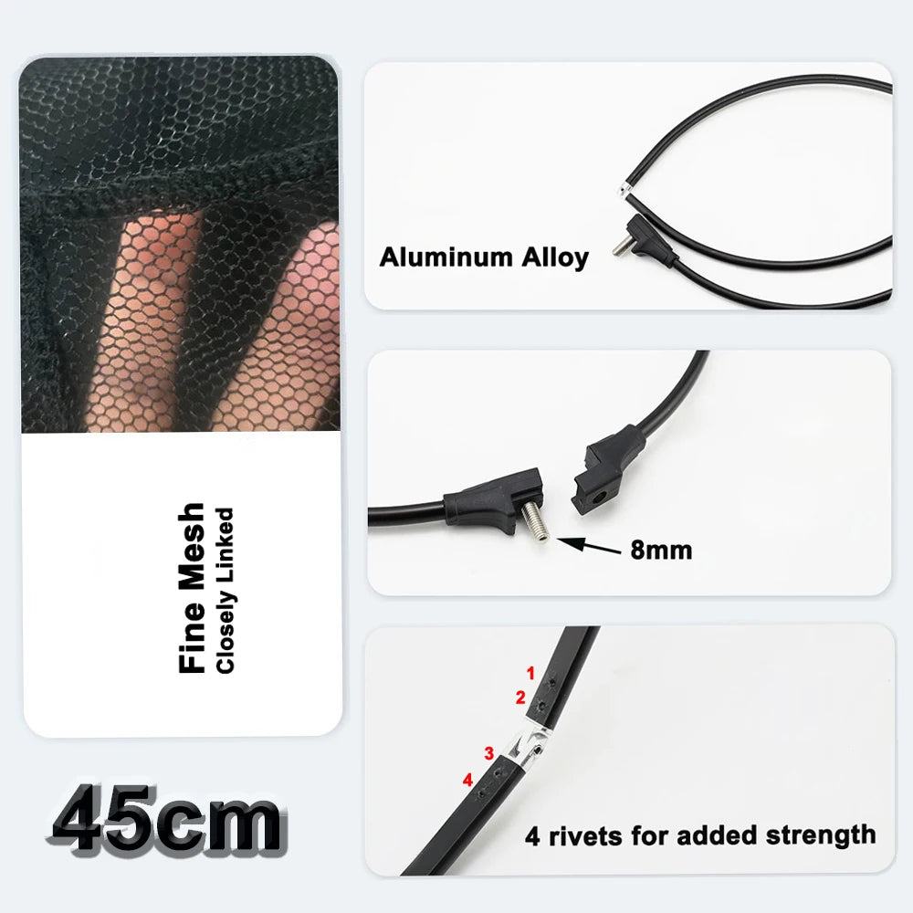 Ultralight extendable fishing net