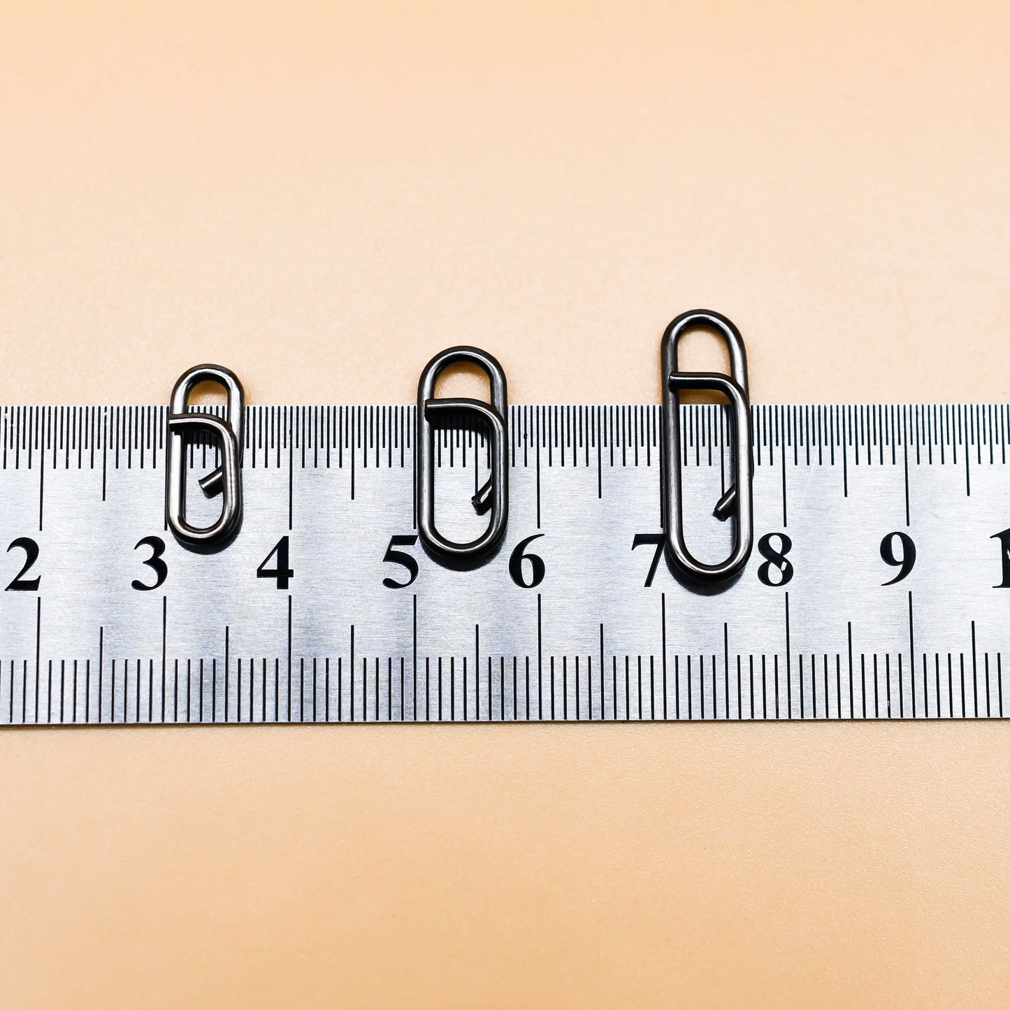 Stainless Steel Oval Split Rings Snap- 60 pcs