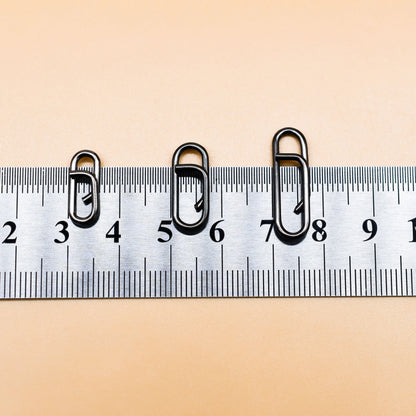 Stainless Steel Oval Split Rings Snap- 60 pcs