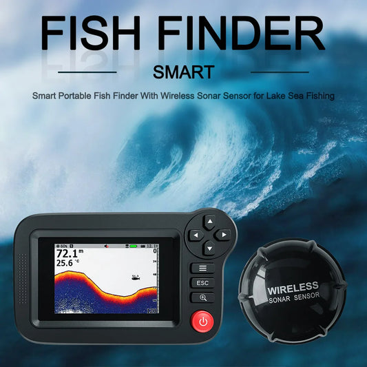 Smart Portable Fish Finder and Depth Finder – Ideal for Dock, Shore, and Bank Fishing