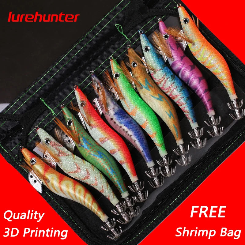 10PCS Shrimp lure