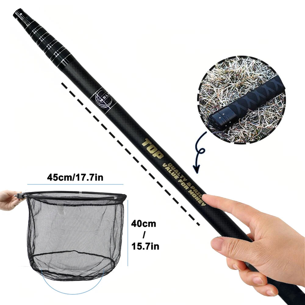 Ultralight extendable fishing net