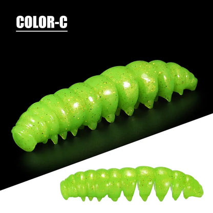 Segmented Floating Soft Worm Bait | 55mm & 80mm | 10 Colors | Saltwater & Freshwater