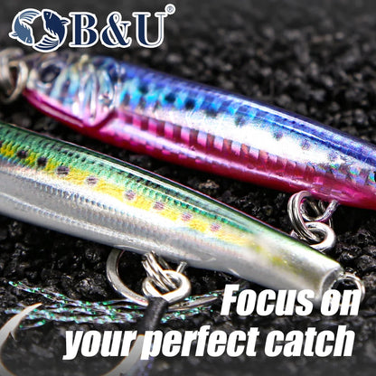 3D S-Shaped Metal Jig Lure | Fast Sinking Saltwater Fishing Spoon for Shore, Boat & Vertical Jigging | 20g–60g