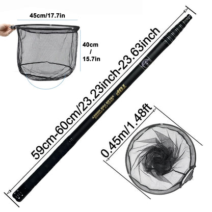 Ultralight extendable fishing net