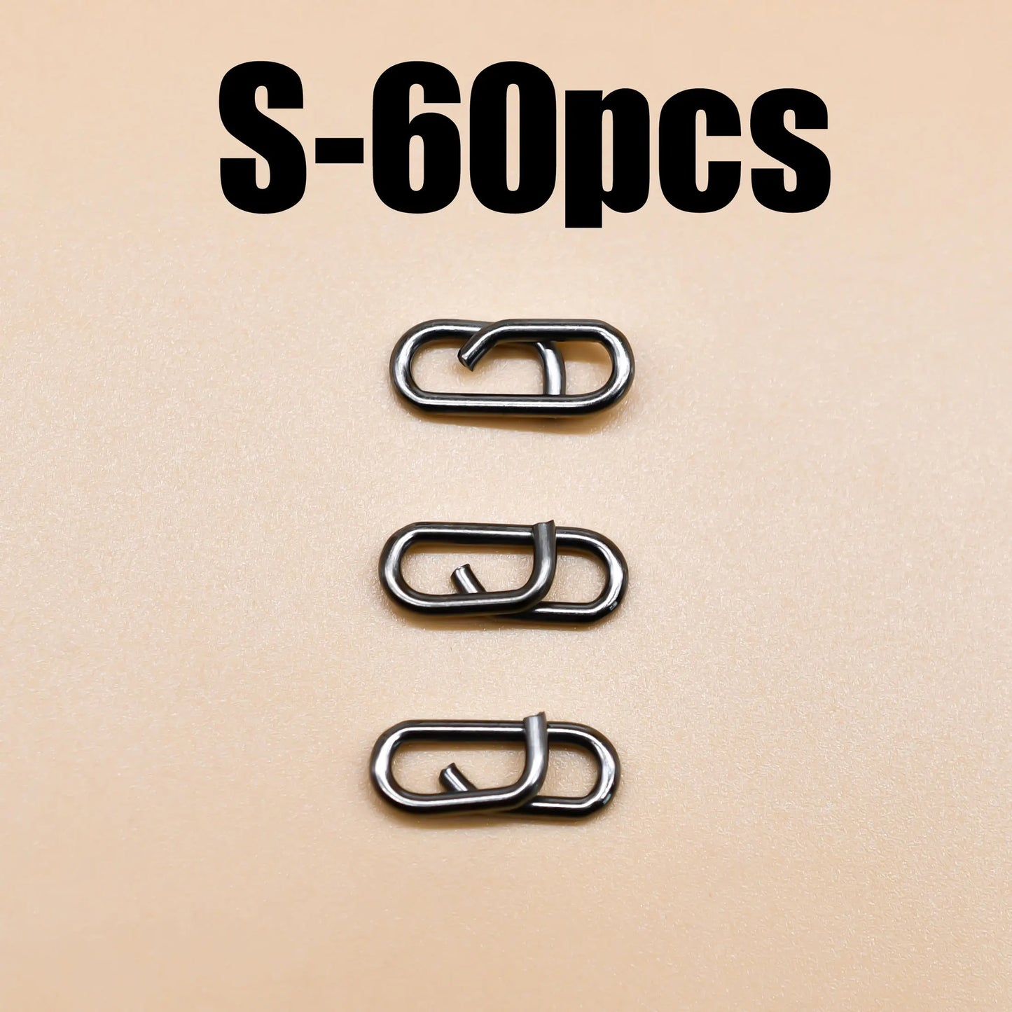 Stainless Steel Oval Split Rings Snap- 60 pcs