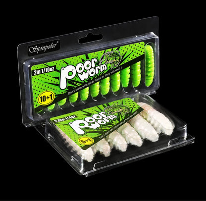 Segmented Floating Soft Worm Bait | 55mm & 80mm | 10 Colors | Saltwater & Freshwater
