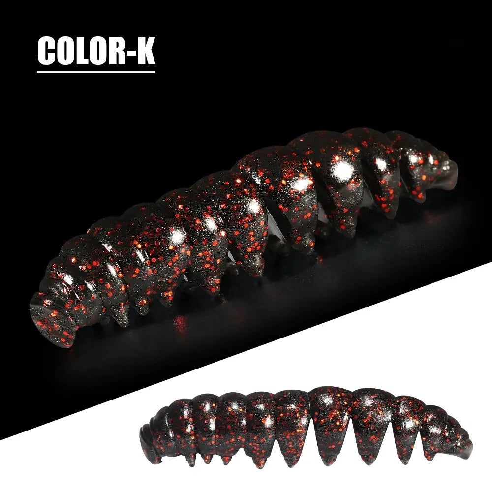 Segmented Floating Soft Worm Bait | 55mm & 80mm | 10 Colors | Saltwater & Freshwater