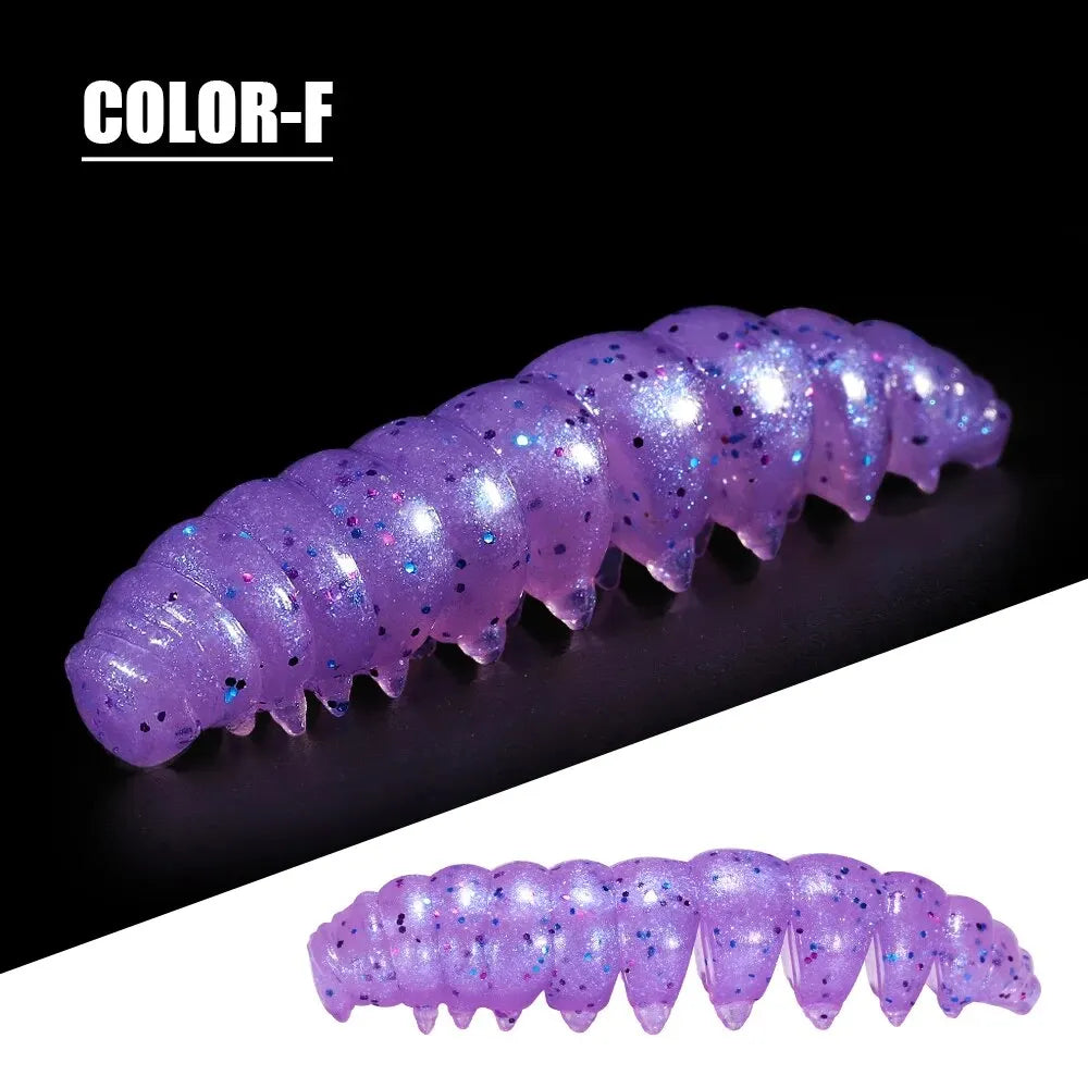 Segmented Floating Soft Worm Bait | 55mm & 80mm | 10 Colors | Saltwater & Freshwater
