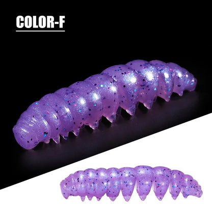 Segmented Floating Soft Worm Bait | 55mm & 80mm | 10 Colors | Saltwater & Freshwater
