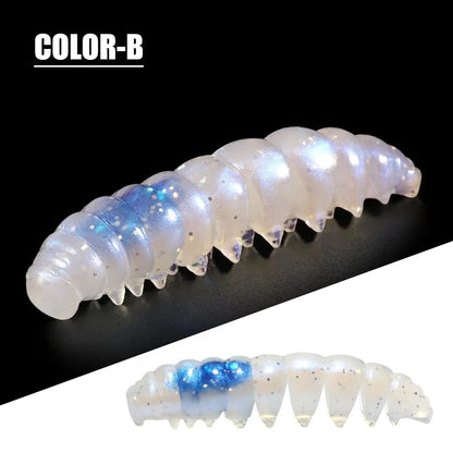 Segmented Floating Soft Worm Bait | 55mm & 80mm | 10 Colors | Saltwater & Freshwater