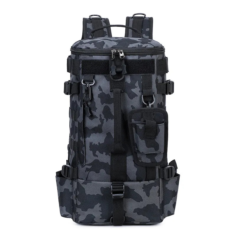 Tactical Fishing Backpack – Waterproof Tackle Bag with Rod Holders and Molle System for Outdoor Adventures