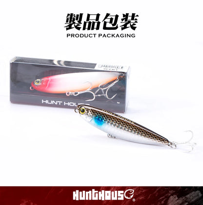 Floating Topwater Pencil Fishing Lure -100mm 17.1g Saltwater For Bass Tackle